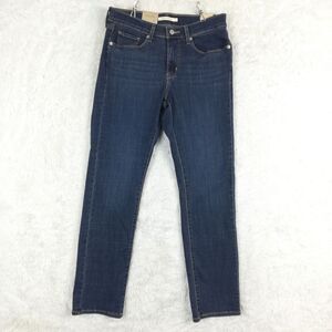 Levi's Womens Jeans‎ Classic Straight Leg Denim Blue Mid Rise Hypersoft 6